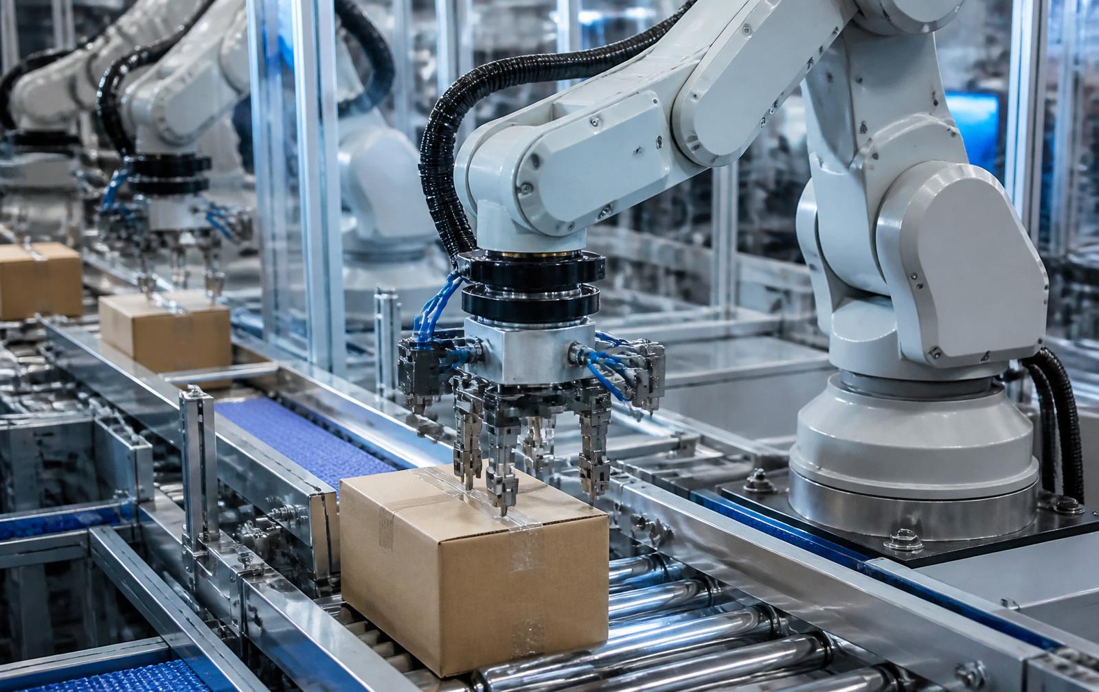 Linha de automação industrial